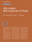 Research paper thumbnail of Alle origini dell'acquavite in Friuli