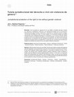 Research paper thumbnail of Tutela jurisdiccional del derecho a vivir sin violencia de género