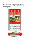 The Torrents of Spring by Ernest Hemingway Cover Page