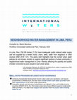 Research paper thumbnail of Neighbourhood Water Management in Lima, Peru