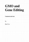 GMO and Gene Editing Unnatural and toxic Cover Page