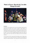 Research paper thumbnail of Music is Power: Barcelό de Carvalho “Bonga Kwenda”