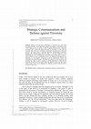 Research paper thumbnail of Strategic Communication and Defense Against Terrorism