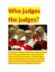 Research paper thumbnail of Who judges the judges?