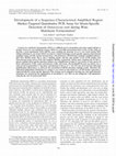 Development of a sequence characterized amplified region (SCAR) marker for identification of Thai jasmine rice (Oryza sativa L.) variety ‘KDML105’ Cover Page