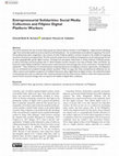 Research paper thumbnail of Entrepreneurial solidarities: Social media collectives and Filipino digital platform workers