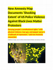 Research paper thumbnail of Amnesty documents   'Shocking Extent' of US Police Violence Against Black Lives Matter Protesters