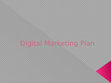 Digital Marketing Plan Cover Page