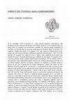 Research paper thumbnail of Enrico da Cividale detto Gardamomo, notaio, magister scolasticus, in Nuovo Liruti. Dizionario biografico dei friulani On-line, Supplemento 2018