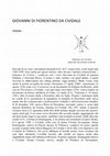 Research paper thumbnail of Giovanni di Fiorentino da Cividale, notaio, in Nuovo Liruti. Dizionario biografico dei friulani On-line, Supplemento 2018