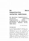 Research paper thumbnail of De decorosos humanitarios a sectarios sediciosos. Figuraciones sobre el anarquismo en las narrativas policiales (Buenos Aires, 1901-1917)