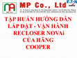 TẬP HUẤN HƯỚNG DẪN LẮP ĐẶT -VẬN HÀNH RECLOSER NOVAi CỦA HÃNG COOPER Cover Page