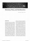 Research paper thumbnail of Monetary Policy and Neoliberalism