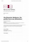 Research paper thumbnail of Review of Die Ebstorfer Weltkarte. Die größte Karte des Mittelalters. Kommentierte Neuausgabe, 2 Bde., hg. von Hartmut Kugler, Darmstadt 2020.