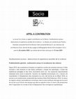 Research paper thumbnail of APPEL À CONTRIBUTION. Soulèvements sociaux: destructions et expérience sensible de la violence