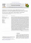 Research paper thumbnail of Validation of a Dictyocaulus viviparus MSP-ELISA and cut-off adjustment in a one-year longitudinal field study in dairy cattle herds