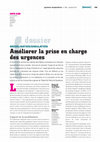 Améliorer la prise en charge des urgences Cover Page