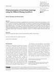 Research paper thumbnail of Characterization of non-linear bearings using the Hilbert-Huang transform