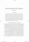 Research paper thumbnail of Experimenting with the unknown