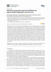 Smart Environments and Social Robots for Age-Friendly Integrated Care Services Cover Page