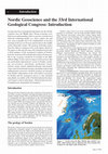 Research paper thumbnail of Nordic Geoscience and the 33rd International Geological Congress: Introduction