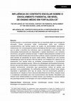 Research paper thumbnail of Influência do contexto escolar sobre o envolvimento parental em nível de ensino médio em Fortaleza-CE