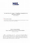 Research paper thumbnail of Le droit hors de compte. L’aiguillage managérial de la discrétion policière