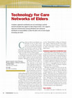 Technology for care networks of elders Cover Page