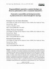 Research paper thumbnail of Responsabilidade enunciativa e posição ideológica em discursos polarizadores sobre o casamento homoafetivo / Enunciative responsibility and ideological position in polarized discourses about homoaffective marriage