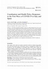 Research paper thumbnail of Mattei, P y Del Pino, E. (2021) Coordination and Health Policy Responses to the first wave of COVID-19 in Italy and Spain, Journal of Comparative Policy Analysis: Research and Practice (JCPA) 23:2, 274-281.