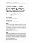 Research paper thumbnail of Espacio, sociedad y afectos en tres novelas de Valparaíso: Salvador Reyes, Manuel Rojas y Armando Méndez Carrasco