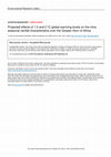 Research paper thumbnail of Projected effects of 1.5 and 2 °C global warming levels on the intra-seasonal rainfall characteristics over the Greater Horn of Africa