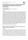 Research paper thumbnail of Pengaruh Tata Ruang Pada Penghawaan Alami Rumah Vernakular Melayu Pontianak