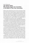 Research paper thumbnail of Life without Death. Why Kantian Agents Are Commited to the Belief in Their Own Immortality.