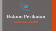 Hukum Perikatan Cover Page