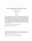 Research paper thumbnail of Trade Costs, Market Integration, and Macroeconomic Volatility