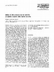 Research paper thumbnail of Effect of liver disease on the kinetics of lactate removal after heavy exercise