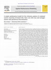 A simple mathematical model for free vibration analysis of combined system consisting of framed tube, shear core, belt truss and outrigger system with geometrical discontinuities Cover Page