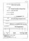 Research paper thumbnail of Strength calcul for Integral pipes