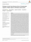 Research paper thumbnail of Phylogeny of spiny frogs Nanorana (Anura: Dicroglossidae) supports a Tibetan origin of a Himalayan species group