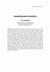 Research paper thumbnail of Axiomatizing Umwelt Normativity