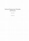 Software engineering: principles and practice Cover Page