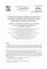 Comparison of three requirements-based energy evaluation systems and a mechanistic model for estimating nutritional requirements for milk production from grass-based diets fed to dairy cattle Cover Page