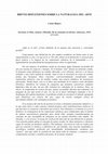 Research paper thumbnail of BREVES REFLEXIONES SOBRE LA NATURALEZA DEL ARTE