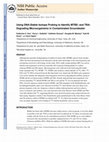 Research paper thumbnail of Using DNA-Stable Isotope Probing to Identify MTBE- and TBA-Degrading Microorganisms in Contaminated Groundwater