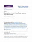 Research paper thumbnail of Introduction to Dignity Special Issue: Freedom from Sexploitation