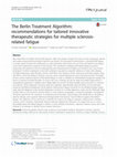 Research paper thumbnail of The Berlin Treatment Algorithm: recommendations for tailored innovative therapeutic strategies for multiple sclerosis-related fatigue