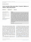 School counseling college-going culture: Counselors' influence on students' college-going decisions Cover Page