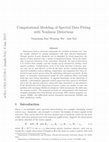 Computational modeling of spectral data fitting with nonlinear distortions Cover Page