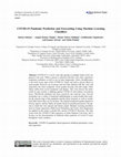 COVID-19 Pandemic Prediction and Forecasting Using Machine Learning Classifiers Cover Page